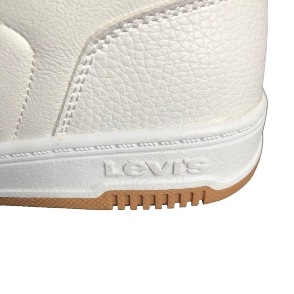 Levi’s White Drive Hi Unisex Hi-Top Sneaker Kids Size 3.5 - Picture 5 of 12